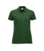 Womens/ladies Marion Polo Shirt Bottle Green Clique-1