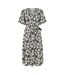 Robe Portefeuille Femme Noir Yumi-2
