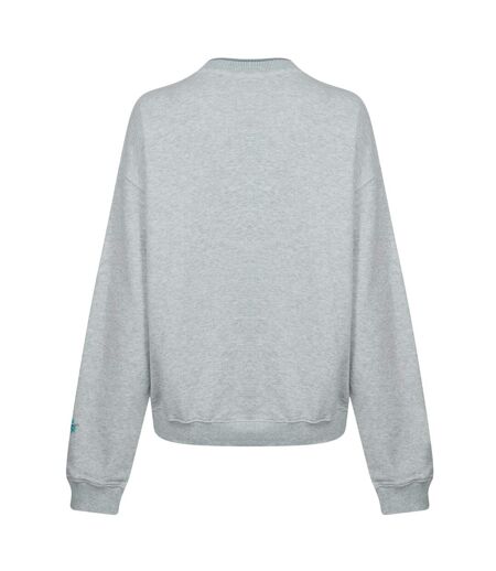Sweat Court Femme Gris Clair Chiné Reebok