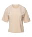 T-shirt Manches Courtes Nari Femme Beige Fitanu-1