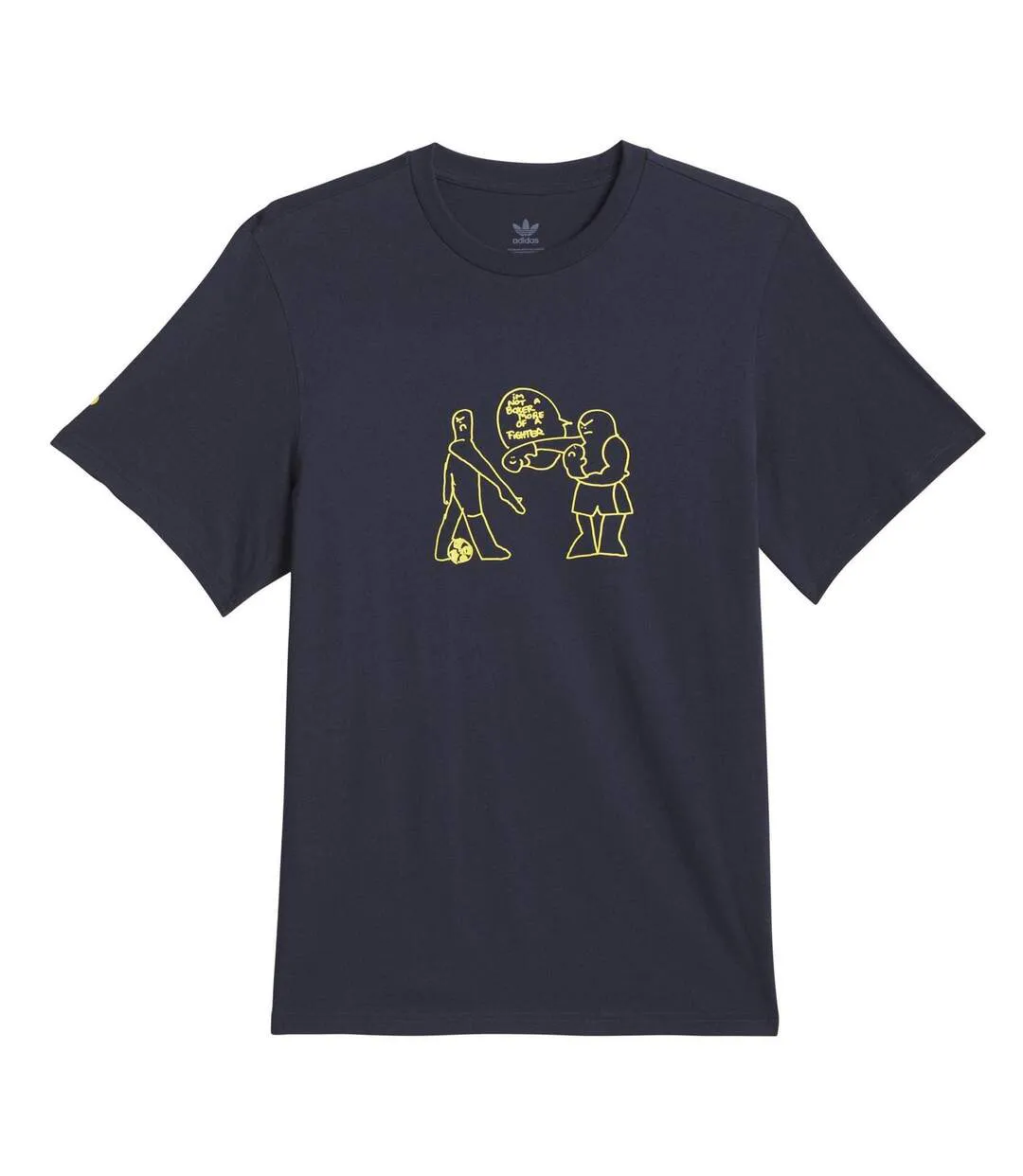 T-shirt Motif/style Combattant Shmoofoil Homme Bleu Encre Adidas-1