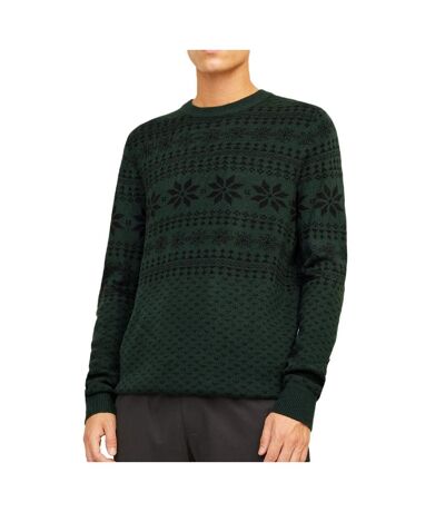 Pull de noël vert/noir homme jack & jones gabriel - l
