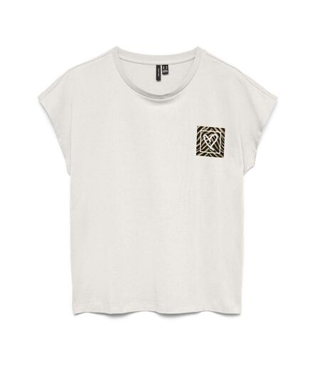 T-Shirt blanc femme vero moda tina
