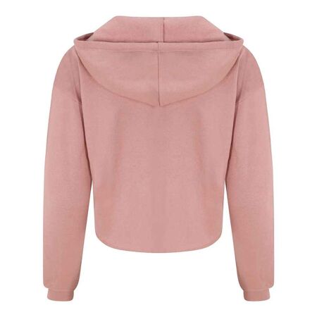 Sweat à capuche girlie femme vieux rose Awdis