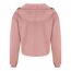 Sweat à capuche girlie femme vieux rose Awdis-2