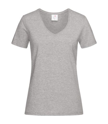 T-shirt Femme Gris Chiné Stedman