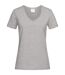 T-shirt Femme Gris Chiné Stedman-1