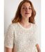 Pull fin ajouré coton manches courtes-4
