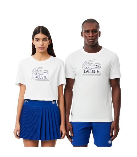 T-shirt Roland Garros Edition Adulte Blanc Lacoste