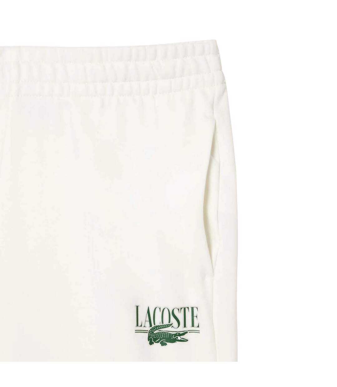 Womens/ladies Straight Leg Jogging Bottoms Cream Lacoste-4