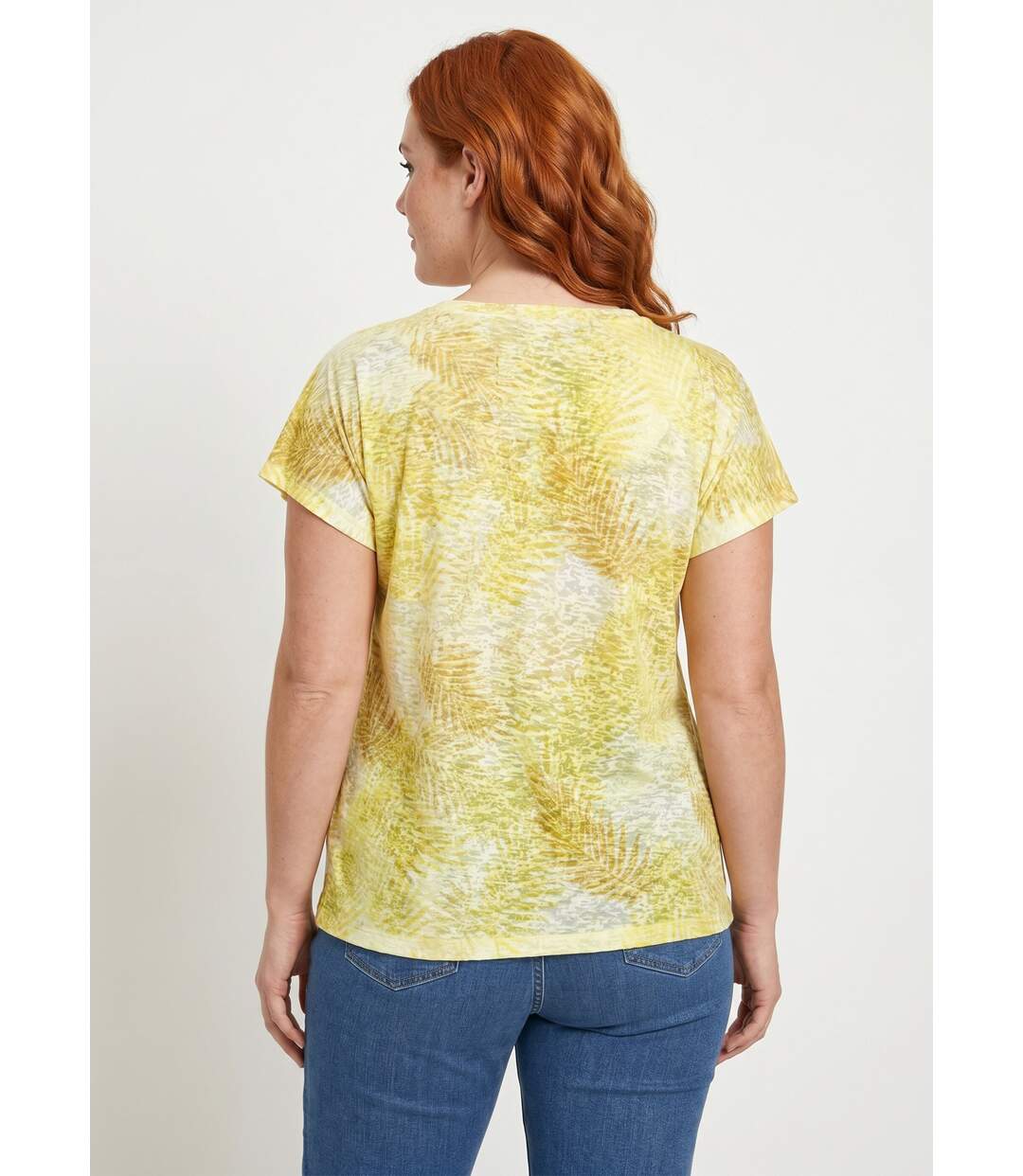 T-shirt imprimé court maille dévorée-2