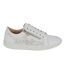 Womens/ladies Action Leather Trainers White Boulevard-1