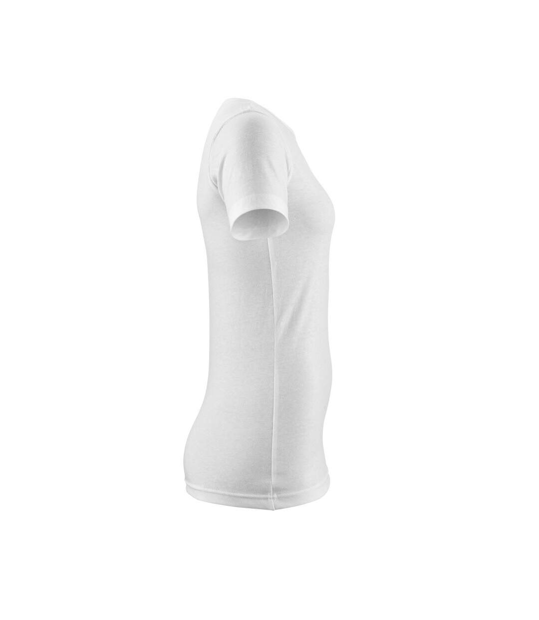 Womens/ladies Crossover T-shirt White Mascot-4