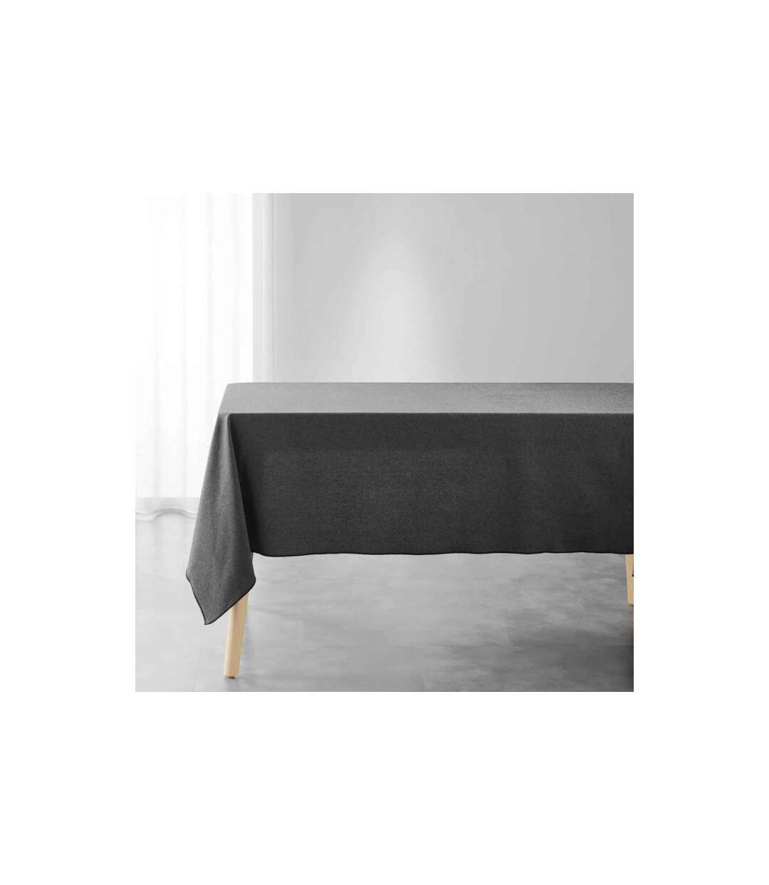 Nappe en Coton Mistraline 140x240cm Anthracite-1