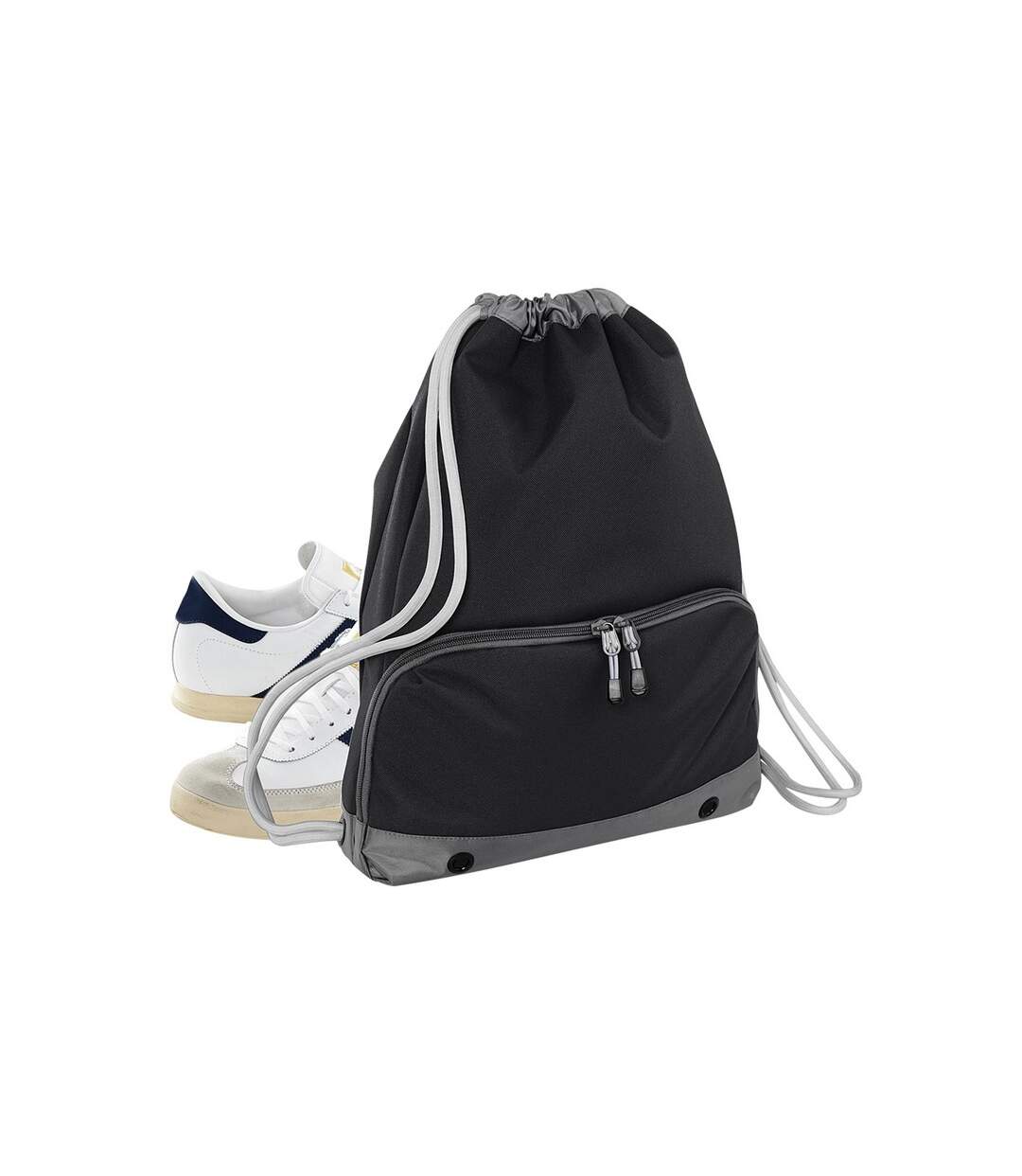 Athleisure Drawstring Bag One Size Black Bagbase-4