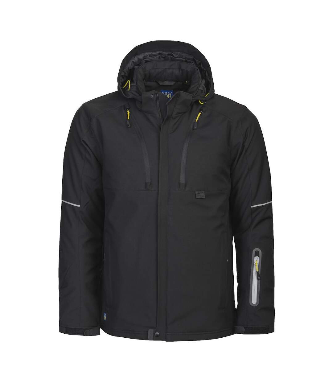 Mens Functional Padded Jacket Black Projob-1