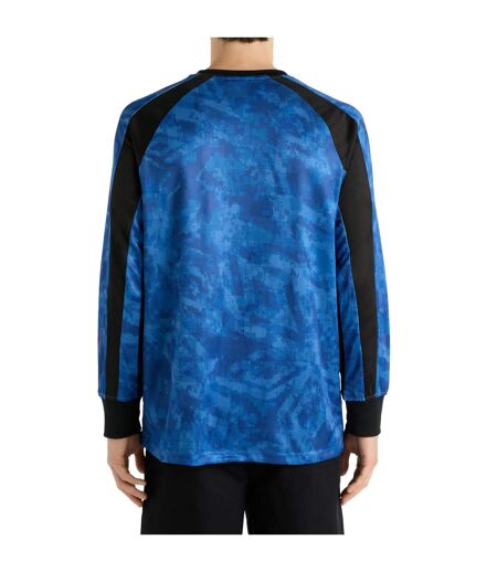 Mens Printed Long-sleeved Jersey Classic Blue Black Umbro