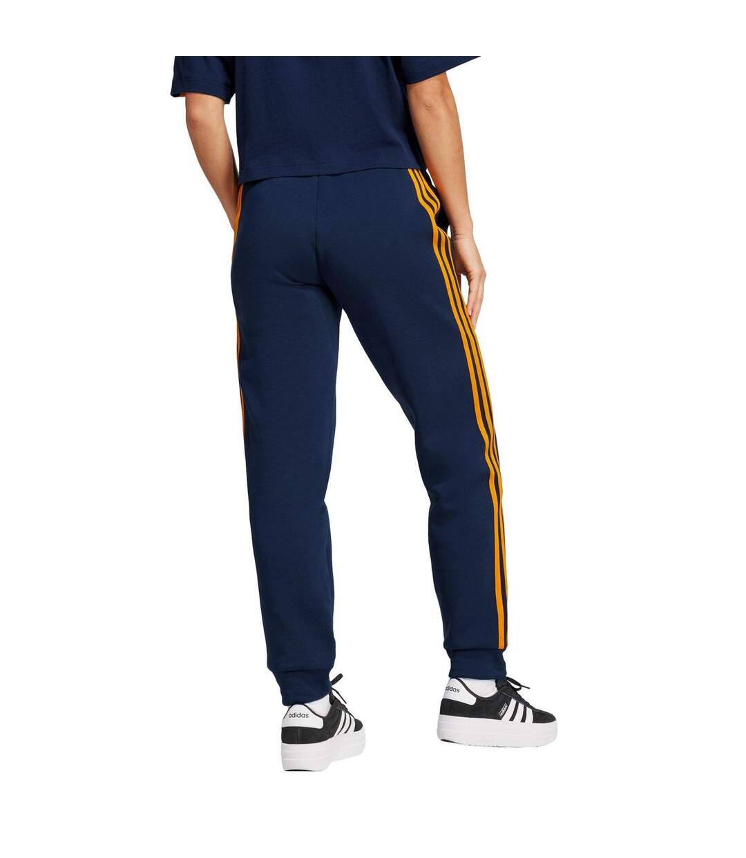 Pantalon De Survêtement Motif/style Real Madrid Cf Femme Bleu Marine Nuit Adidas-3