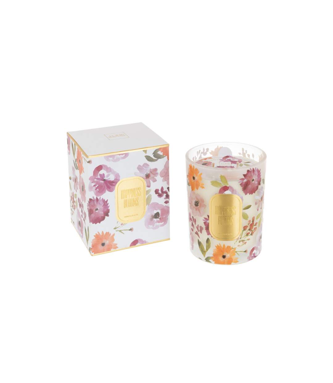 Bougie Parfumée Happiness Blooms 12cm Mimosa & Rose-1