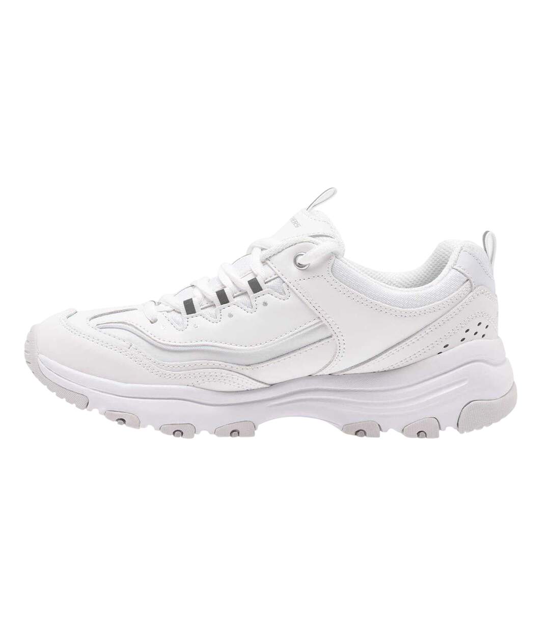 Womens/ladies Dlite Athletic Trainers White Skechers-3