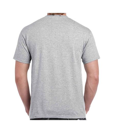 Mens heavy cotton t-shirt sports grey Gildan