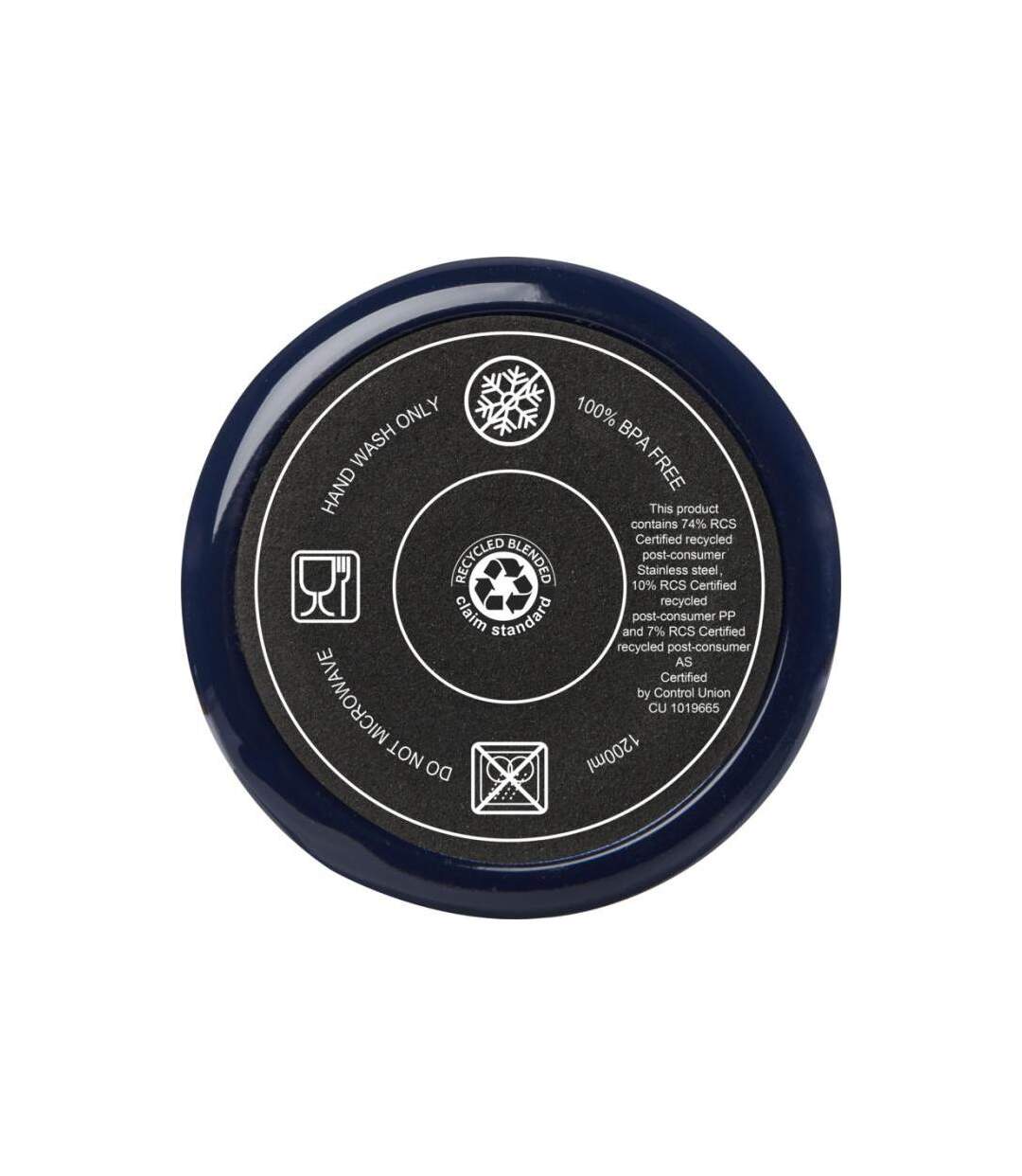 Mug Avec Paille Melbourne Taille Unique Bleu Marine Generic-2