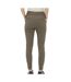 Pantalon Kaki Marron Femme Meva - S-L32-2