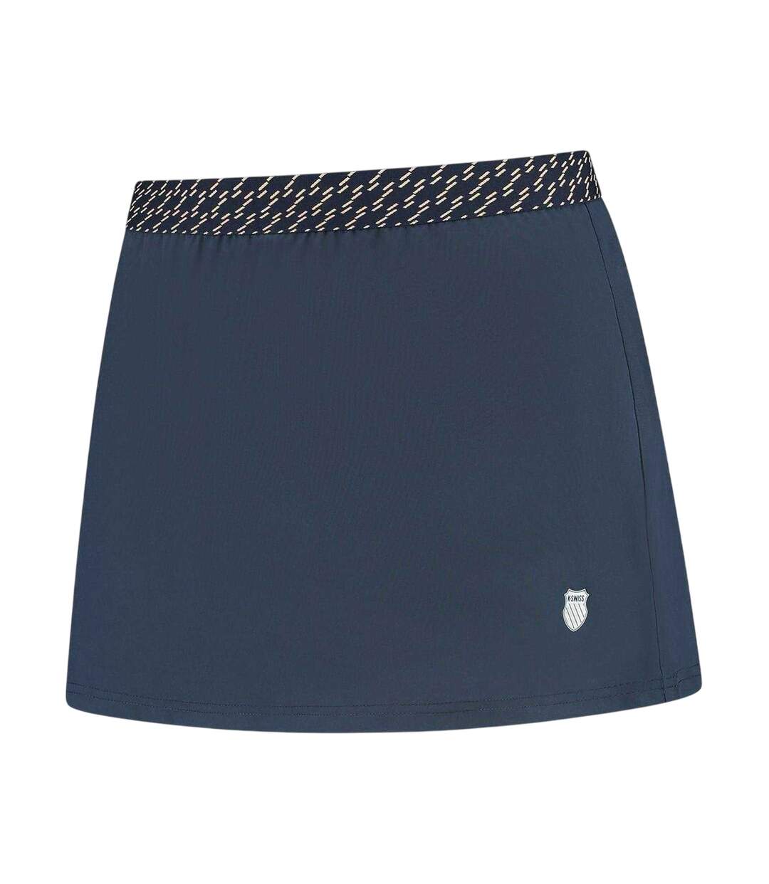 Womens/ladies Hypercourt Patterned Tennis Skort Peacoat K-Swiss-1