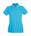 Polo premium femme azur Fruit of the Loom