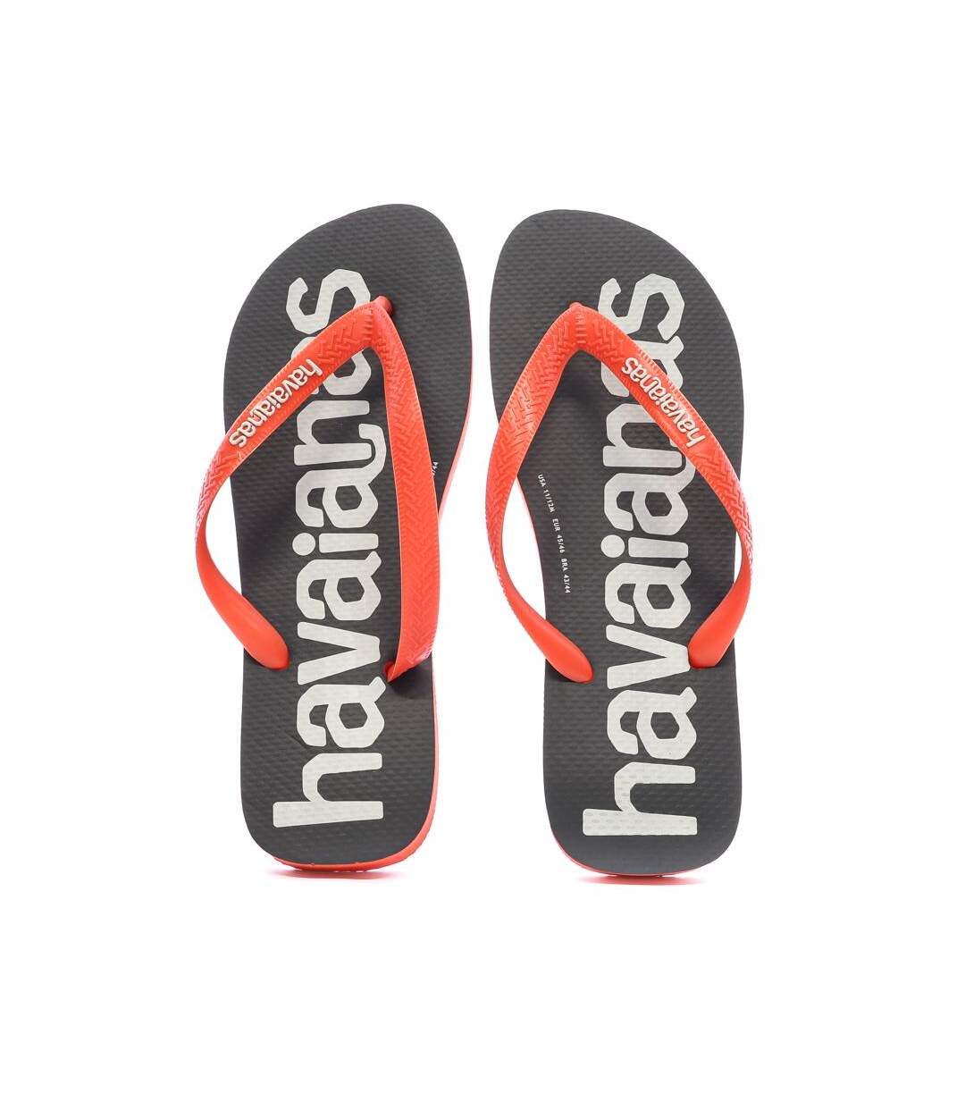 Tongs noir/rouge homme havaianas logomania - 41/42-3