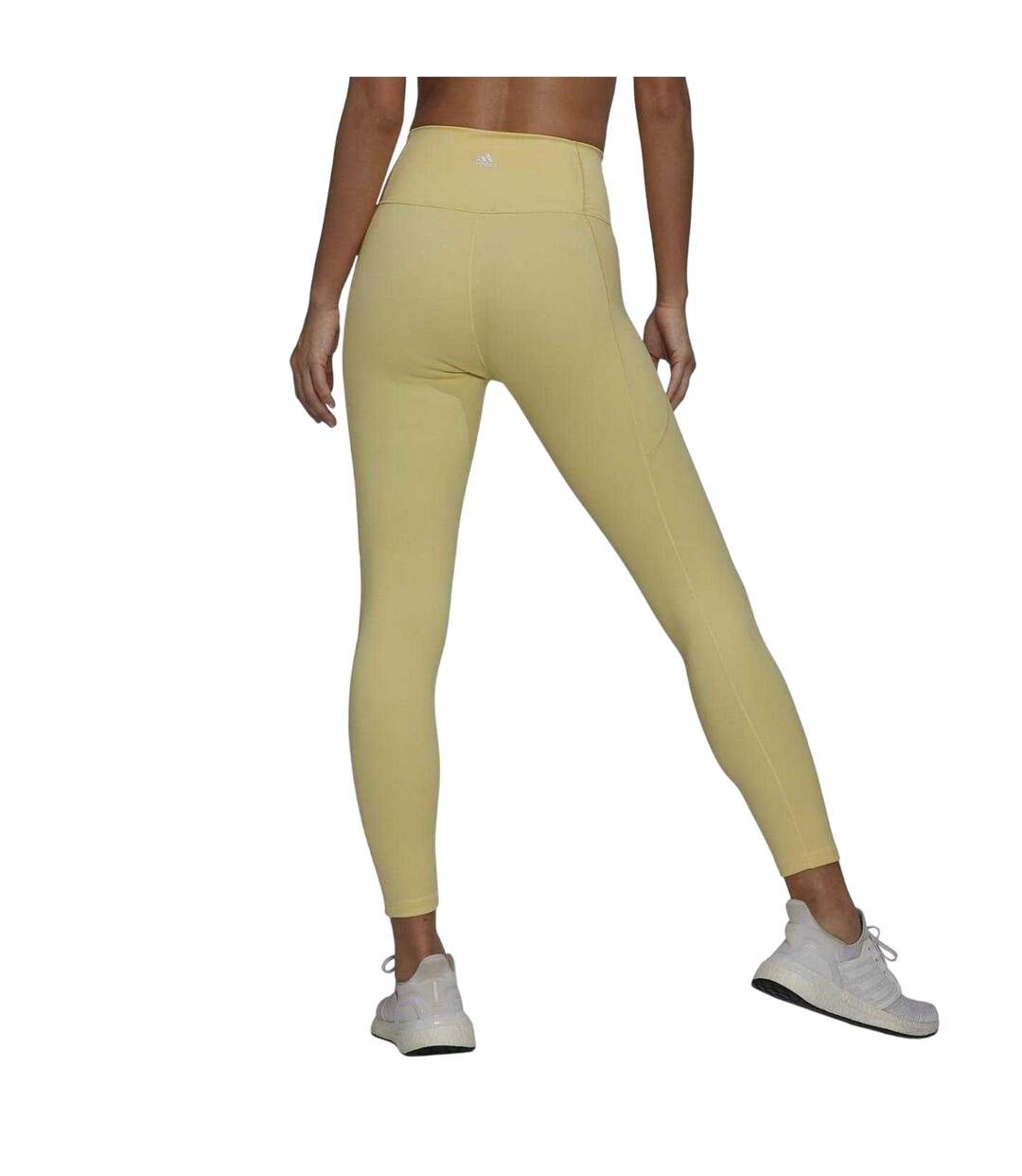 Legging 7/8 Femme Beige Adidas-3