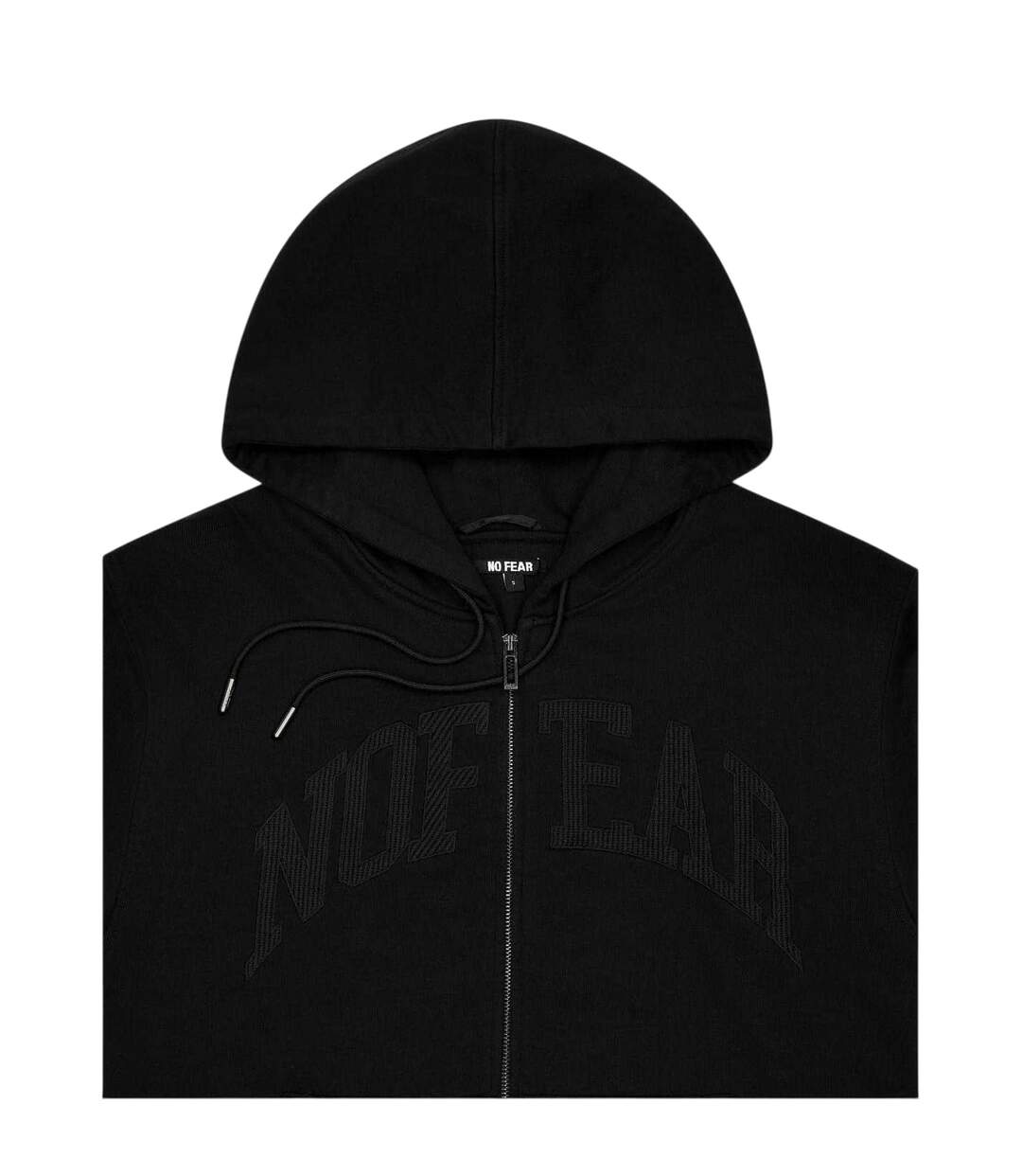 Mens Hoodie Black No Fear-4