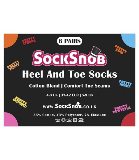6 Paires Chaussettes Femme 'Pretty...' Amusantes