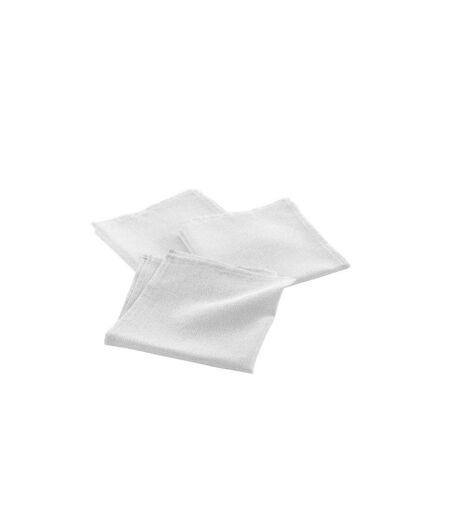 Lot de 3 Serviettes de Table Silvery 40x40cm Gris