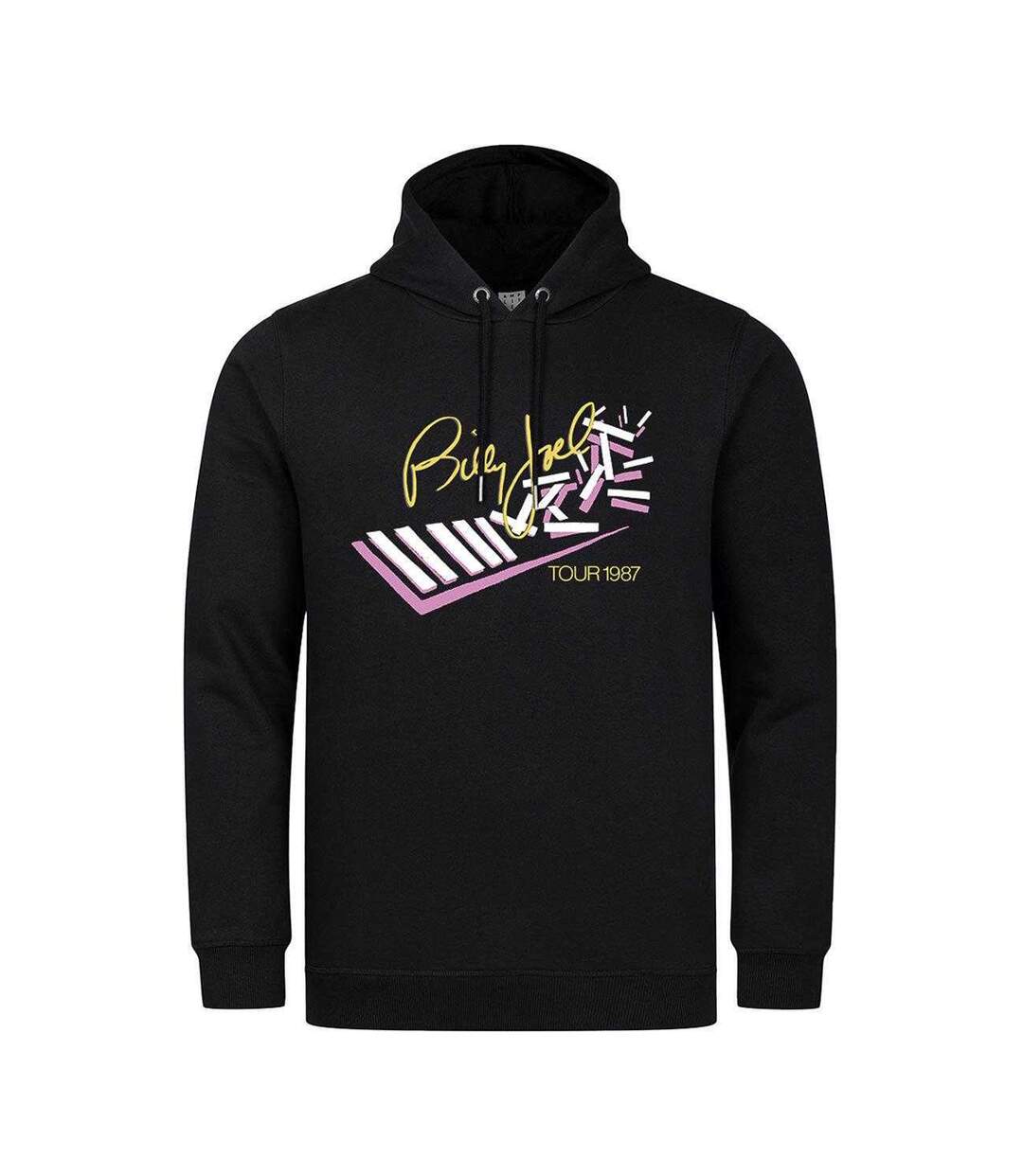 Sweat À Capuche Motif/style Billy Joel Tour Adulte Noir Amplified-1