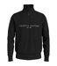 Mens Logo Mock Neck Sweatshirt Black Tommy Hilfiger-1