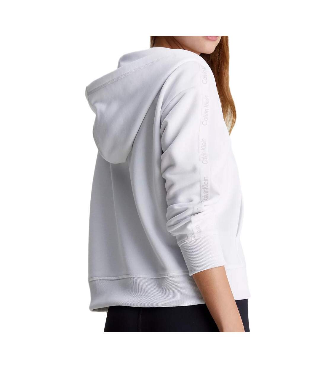 Sweat à Capuche Blanc Femme Calvin Klein 00GWS4W342 - L-2