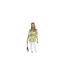 Womens/ladies Polyester Batwing Top Green AX Paris-1