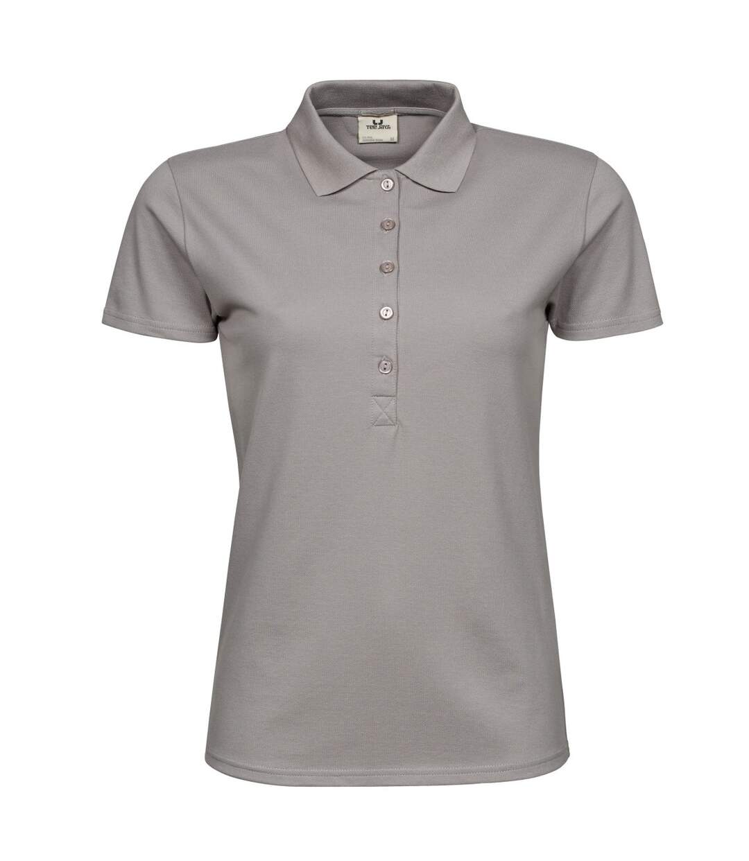 Polo à manches courtes femmes gris clair Tee Jays