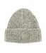 Bonnet gris clair femme superdry rib knit beanie-1