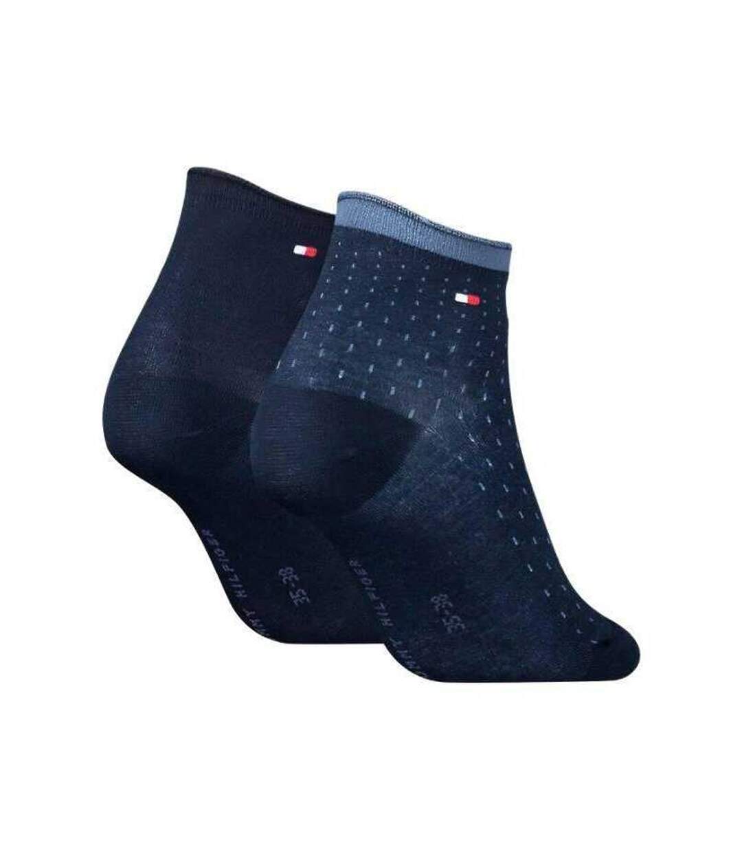 Chaussettes Motif/style À Pois Femme Bleu Marine Tommy Hilfiger-2