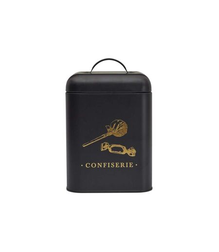Boîte à Confiserie en Métal Lounge 22cm Noir