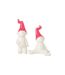 Statuette Déco Nain 29cm Blanc & Fuchsia-3