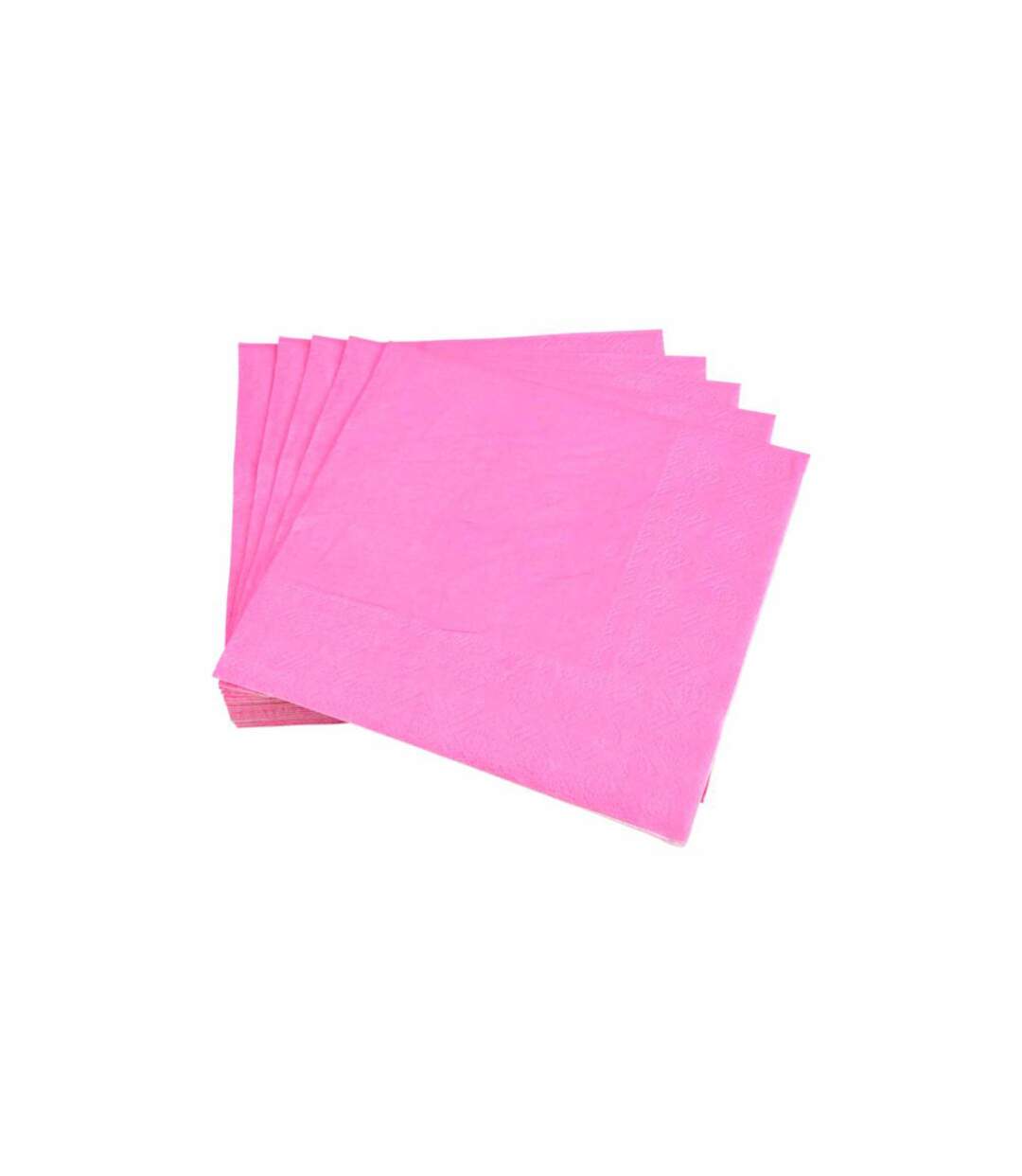 Lot de 20 Serviettes en Papier Vitamine 33x33cm Rose-1
