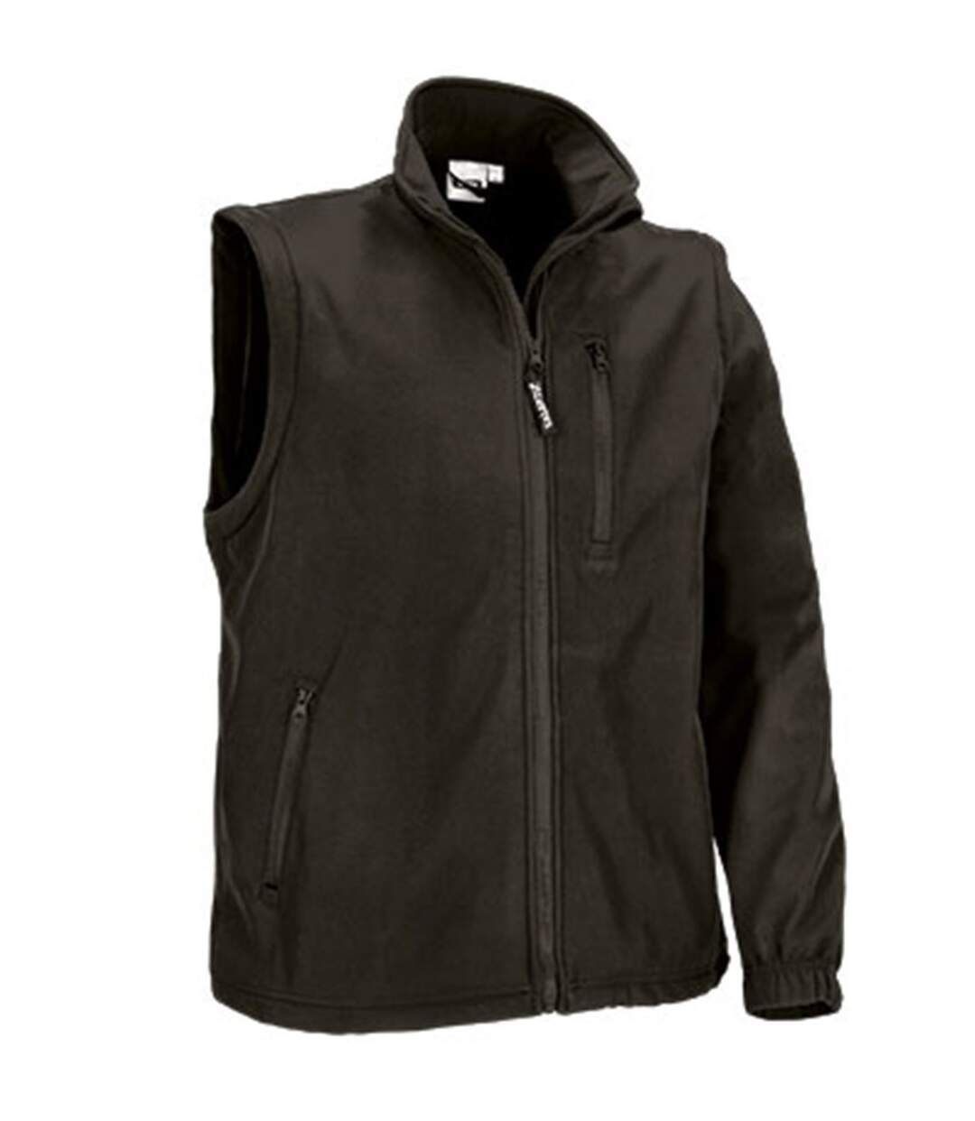 Veste softshell manches amovibles - Homme - REF HALIFAX - noir