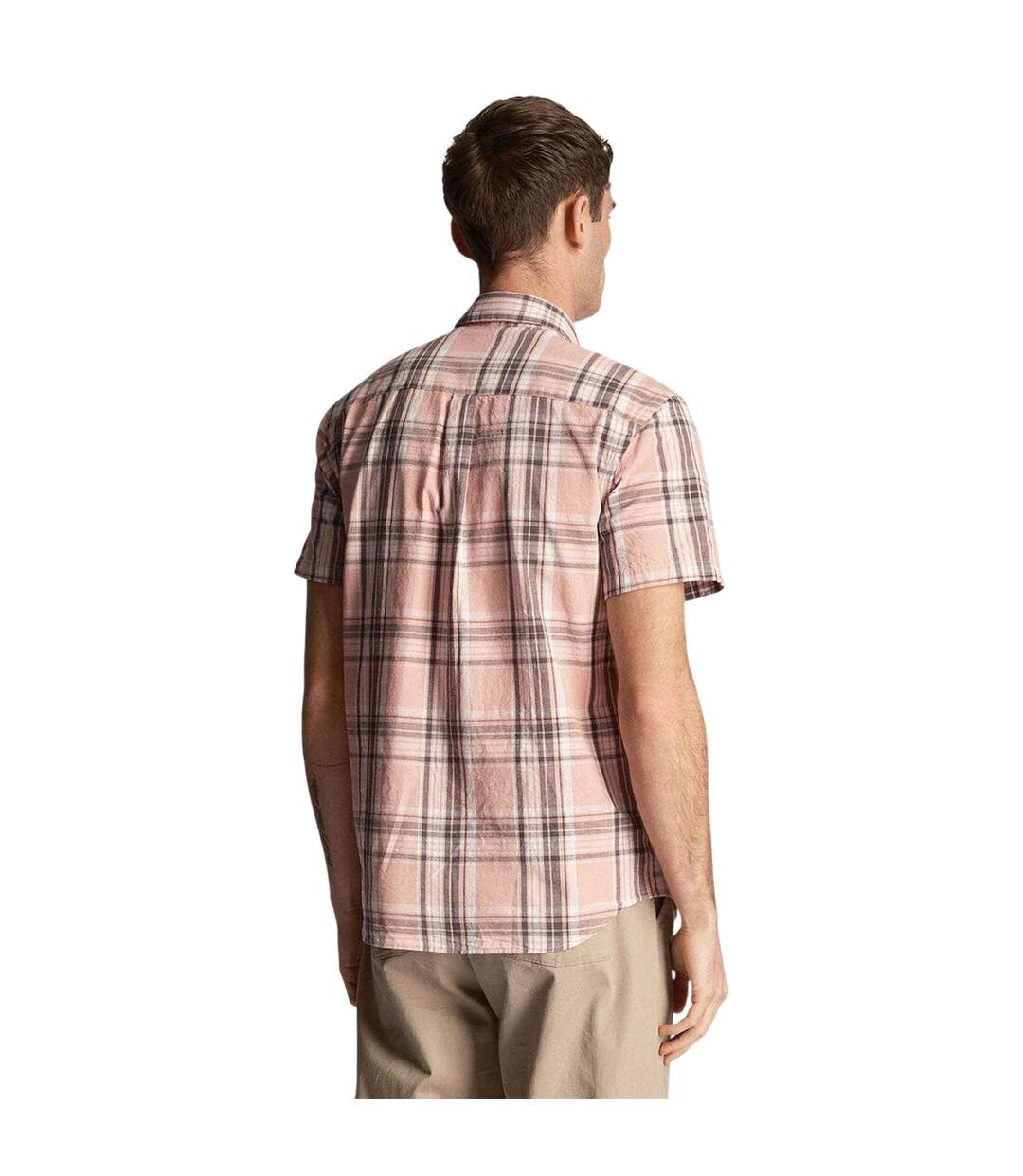 Chemise Manches Courtes Homme Rose Lyle & Scott-3