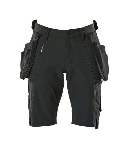 Mens Advanced Holster Pocket Work Shorts Black Mascot