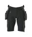 Mens Advanced Holster Pocket Work Shorts Black Mascot-1