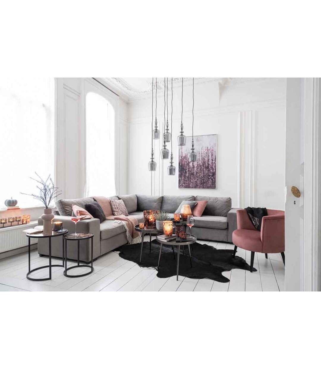 Tapis Déco Peau de Vache 195x230cm Noir-3