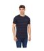 Mens Hemtowns T-shirt Navy Crosshatch-2